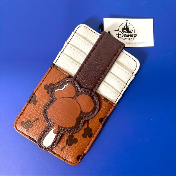Disney Parks Mickey Icon Ears Ice Cream Credit Card Holder ID Slim Wallet NEW
